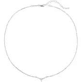 Hey Happiness Chaîne 'Crown Spark' argent