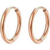 Hey Happiness Boucles d'oreilles 'Luna' or rose