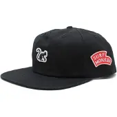 Surf Monkey Casquette '5-Panel Cap Organic' noir denim