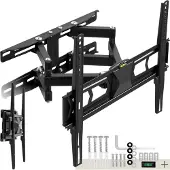 TecTake Support mural TV 26"- 75" orientable et inclinable - noir