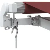 vidaXL Auvent manuel rouge vin 450x350 cm