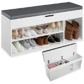 TecTake - Banc de chaussures Natalya blanc SKU : 403623