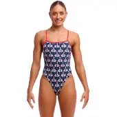 Funkita High Leg Swimsuit Bleu AUS 8 Femme