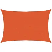 vidaXL Voile d'ombrage 160 g/m² Orange 2x3 m PEHD
