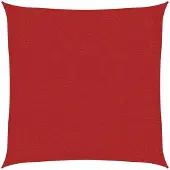 vidaXL Voile d'ombrage 160 g/m² Rouge 2x2 m PEHD