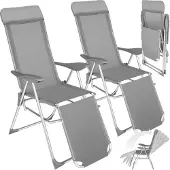 TecTake - Jeu de 2 chaises de jardin pliantes