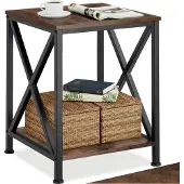 TecTake - Table d'appoint Carlton industrial dark - 404358