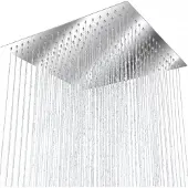 TecTake Douche de tête en acier inoxydable - Carré 30x30cm