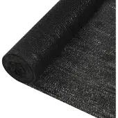 vidaXL Filet brise-vue Noir 1,5x50 m PEHD 150 g/m²