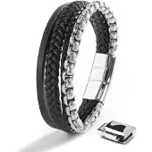 SERASAR Bracelet 'Hero' argent
