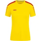 Jako Power Maillot manches courtes femme - Jaune / Rouge