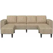 vidaXL Ensemble de Canapés Gris clair Cuir suédé faux