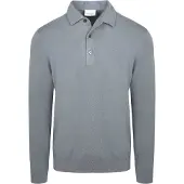 Profuomo Polo Manches Longues Luxury Basic Bleu