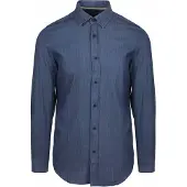 Suitable Chemise Washed Bleu Foncé