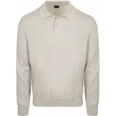 BOSS Polo Asac Long Sleeve Ecru