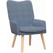 vidaXL fauteuil Bleu 63 x 67 x 94 cm Tissu Sherpa
