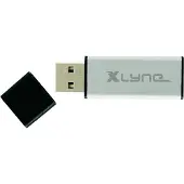 Xlyne Alu - Clé USB - 1 Go - USB 2.0 - argent aluminium