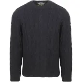 Superdry Pullover Jacob Cable Marine Bleu Bleu foncé taille XL