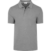 Profuomo Polo Piqué Mélangé Gris