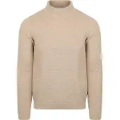 Suitable Pull Col Roulé Structure Melange Sand