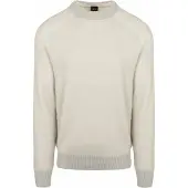 BOSS Pull Akajer Ecru Beige taille L