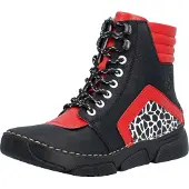 Rieker Bottines à lacets rouge / noir / blanc