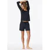 Schiesser Pantalon de pyjama ' Mix Relax ' noir