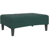 vidaXL Repose-pied vert foncé 77x55x31 cm velours