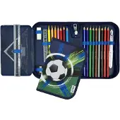 Scooli CSFO0445, trousse à crayons souple, multicolore, illustration, fermeture à glissière, garçon