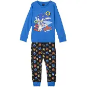 Sonic Pyjama 'Sonic Pyjama Set Kids Blue – Boys Girls Sleepwear Long Sleeve Top and Pants' bleu
