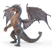Papo Figurine - - Dragon King - Marron - Peinte à la main - 11 x 11 x 10 cm