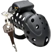Master Series Lock Down - cage pénienne ventilée (noire)