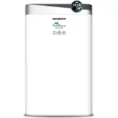 Heinner Purificateur d'air HPA-488WIFI, débit d'air 488 m³/h, 34 à 58 m²,tactile avec écran,Wi-Fi, télécommande, Filtre HEPA H11, Générateur d'ions négatifs, Capteur PM 2,5, Blanc