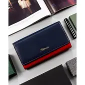 Peterson Grand portefeuille à fermoir en cuir pour femmes -