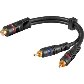 Pro HT 024 câble audio RCA 2 x RCA Gris (0.15 m, Câbles Cinch)