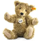 Steiff Teddy Bear Classic 1920 Teddy Bear 35 Mohair marron clair 000737 Article de collection Attention : pas un jouet