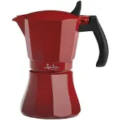 Jata Cafetière italienne HCAF2012 * Rouge Aluminium (12 capsules)