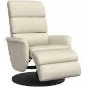 vidaXL Fauteuil relax avec repose-pieds Crème Similicuir