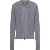 GOBI Cashmere Cardigan gris chiné