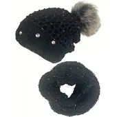 Kumixi Bonnet 'Set: Mütze & Loop Schal' noir
