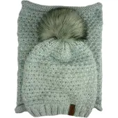 Kumixi Bonnet 'Set: Mütze & Loop Schal' gris