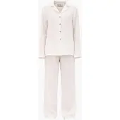 AmourLinen Pyjama 'Nightly' blanc cassé