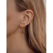 Hey Happiness Boucles d'oreilles 'Safety Pin' or