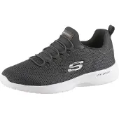 SKECHERS Baskets basses 'Dynamight' gris / gris foncé / blanc