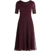 Vera Mont Robe de cocktail lie de vin