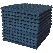 INF Panneaux en mousse acoustique - Absorption sonore élevée, auto-adhésifs pour studios et home cinéma Black L paquet de 24