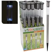 Vdm Lampe de jardin solaire RVS 70 cm chrome