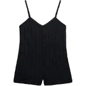 Superdry Lace Cami Playsuit Sleeveless Romper Noir XL Femme