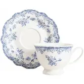Homla Tasse avec soucoupe LOURRY Dark Blue, 200 ml