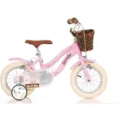Dino Bikes Vélo Fille Aurelia Rétro Rose 12 Pouces
